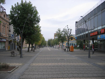 Pedestrian zone in Sabac