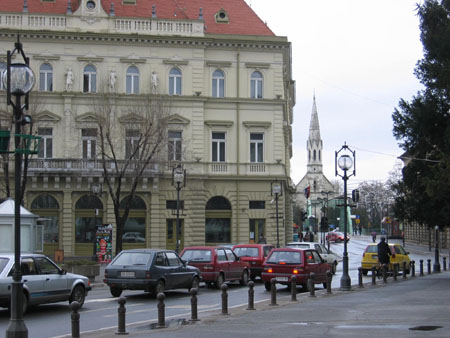 bridge, reformation Church on the other side