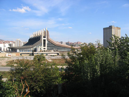 Previous cultural youth center in Pristina, now under renovation