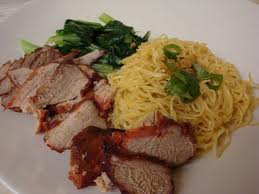 Bami and pork